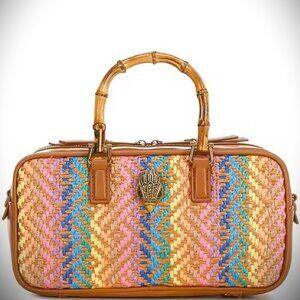 KURT GEIGER LONDON Small Kensington Bamboo Handle Statement  East-West Sachel
